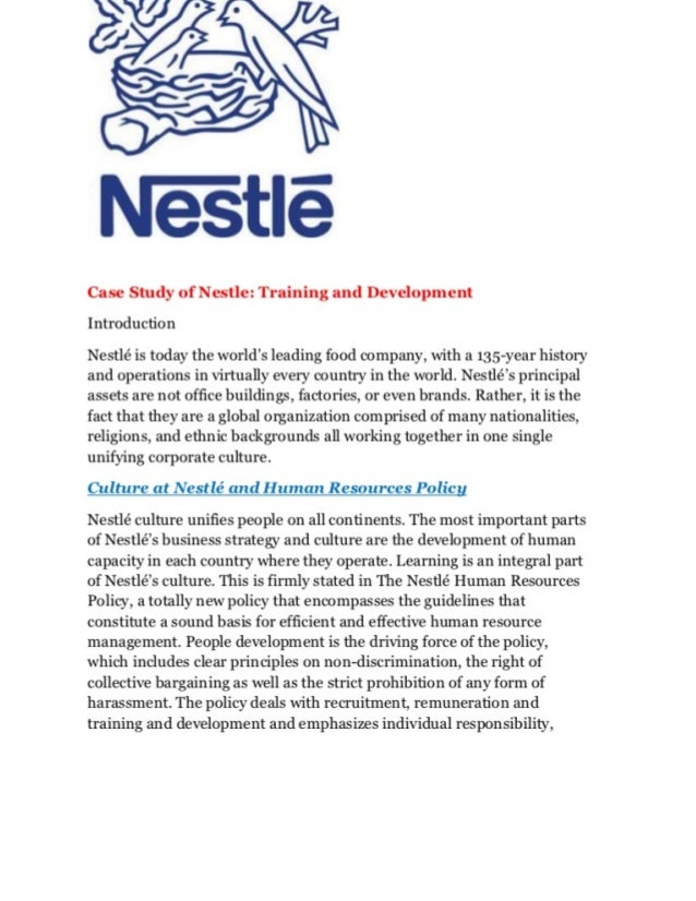 Nestle case study harvard custom written college papers